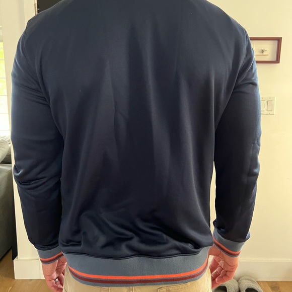 Men’s Skechers navy blue zip up jacket retro style - Picture 2 of 4